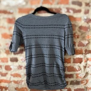 Apt 9 Grey Striped Sweater - Size S